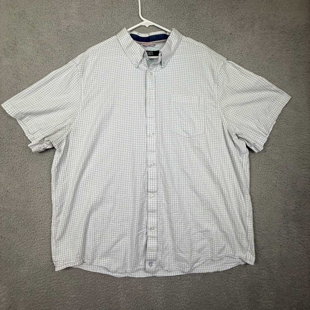 Cody James Mens XX-Large‎ Plaid Button Down Short Sleeve Shirt
